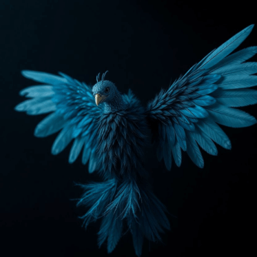 Blauer Vogel